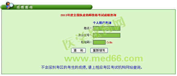 廣東省2013年執(zhí)業(yè)藥師成績(jī)查詢?nèi)肟? width=