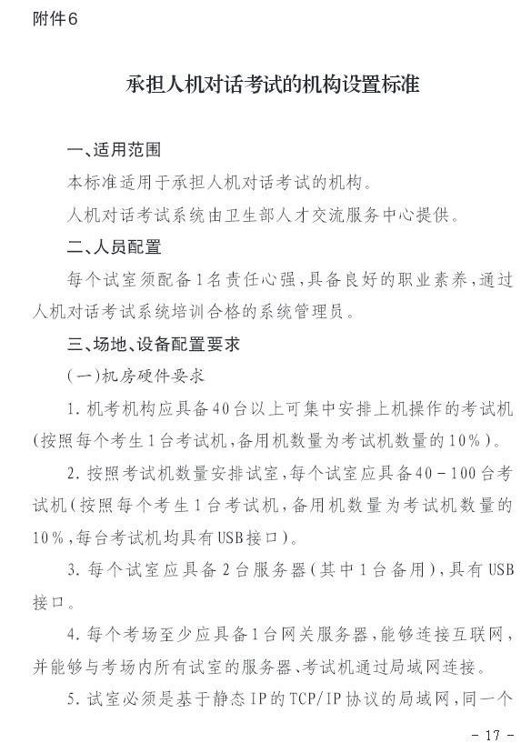 2016年貴州省衛(wèi)生高級承擔(dān)人機(jī)對話考試的機(jī)構(gòu)設(shè)置標(biāo)準(zhǔn)