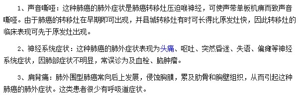 肺癌患者會有哪些患病的體征表現(xiàn)？