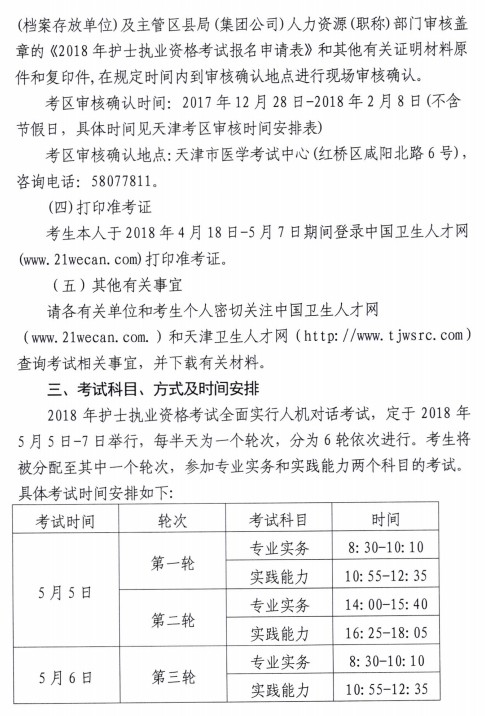 天津市2018年護(hù)士資格考試報(bào)名要求|現(xiàn)場(chǎng)確認(rèn)安排