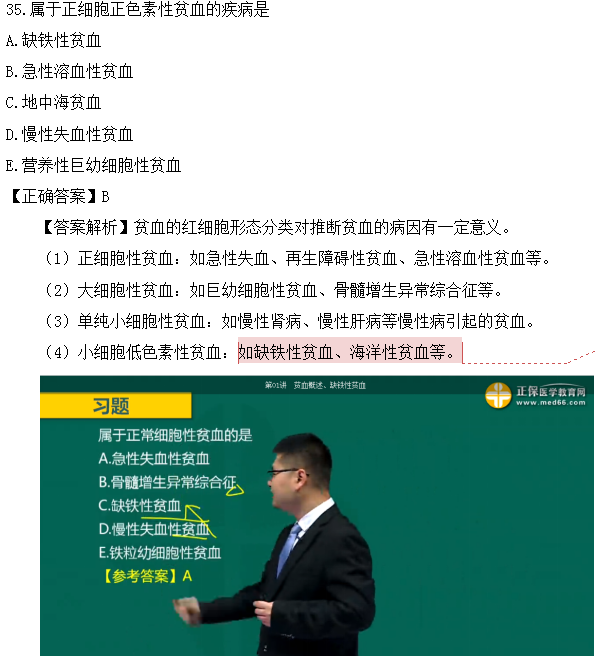 醫(yī)學(xué)教育網(wǎng)課程vs2018年臨床執(zhí)業(yè)醫(yī)師試題圖文對(duì)比第四單元（3）