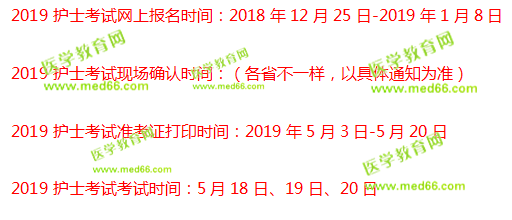 陜西2019護士資格證考試報名時間：12月25日-1月8日