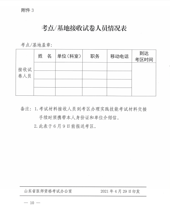 山東實踐技能考試10